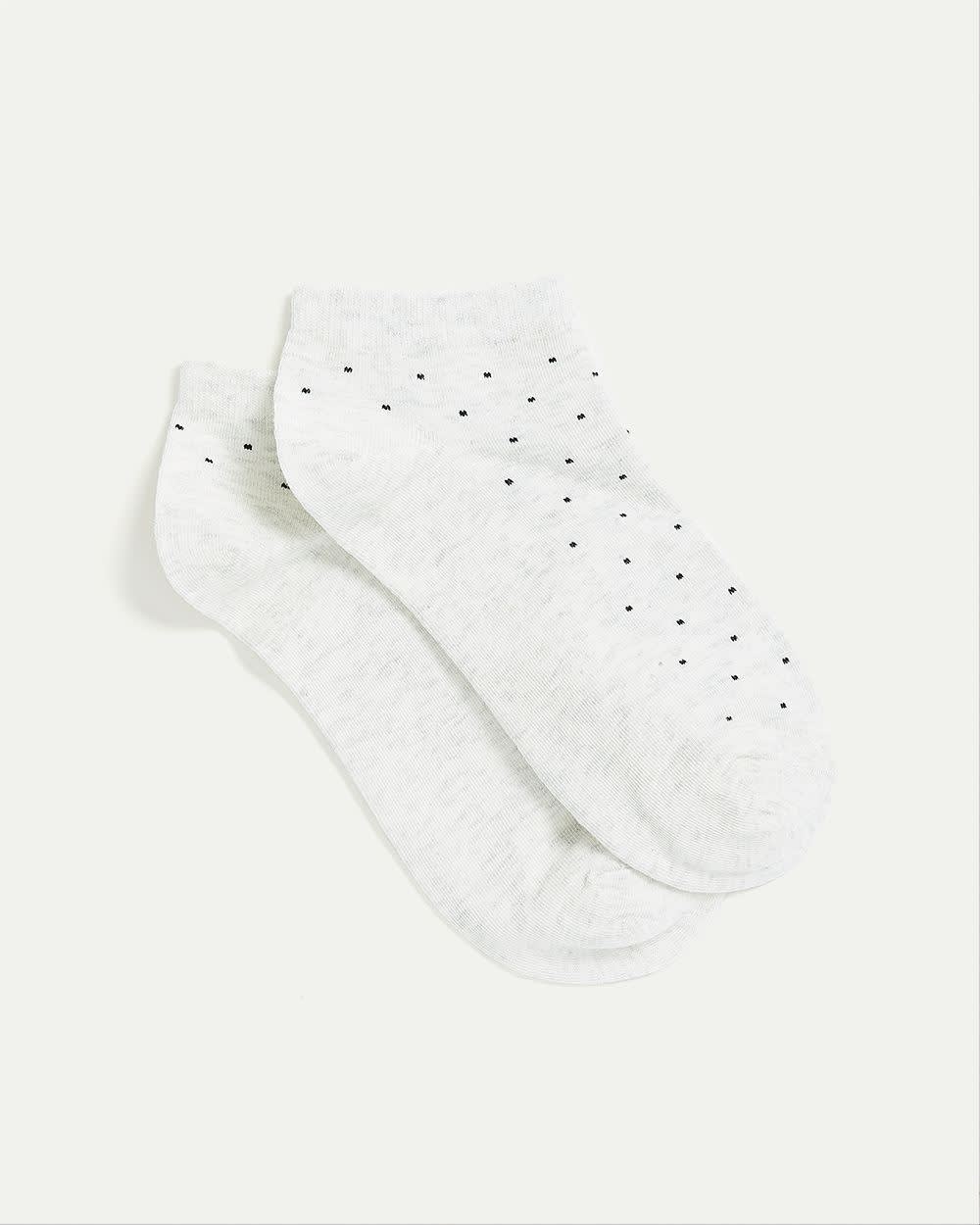 Dotted Cotton Anklet Socks