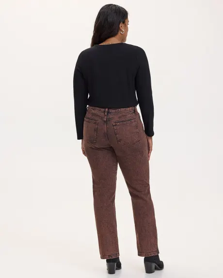 Straight-Leg Mid-Rise Jean