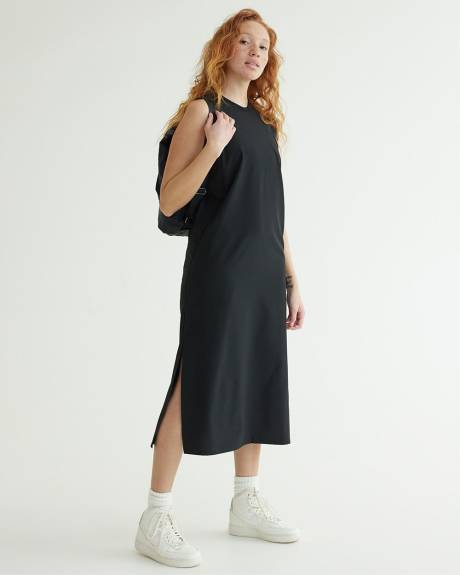 Sleeveless Mix-Media Dress - Hyba