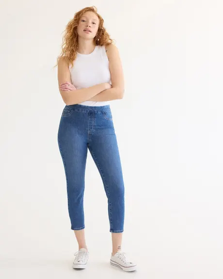 Cropped Denim Legging Pants - R Essentials - Petite