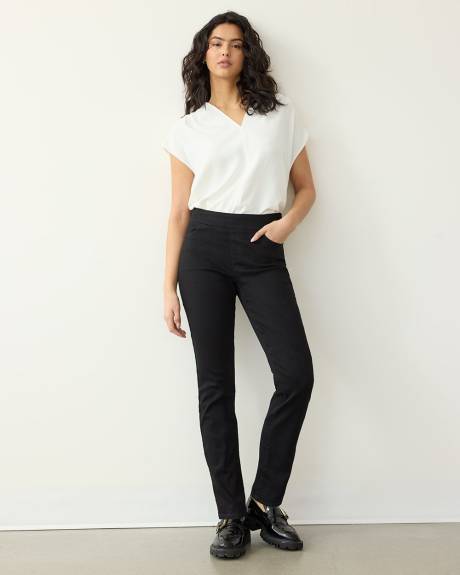 Straight-Leg Mid-Rise Jean - The Comfort - Petite