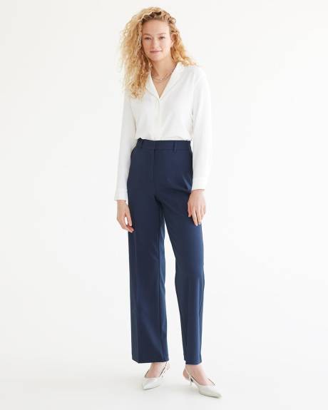 Pantalon à jambe droite et taille haute - L'Intemporelle - Petite