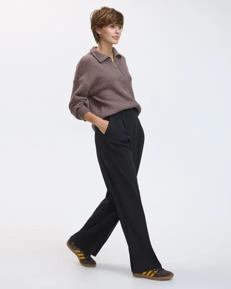 Wide-Leg High-Rise Pant