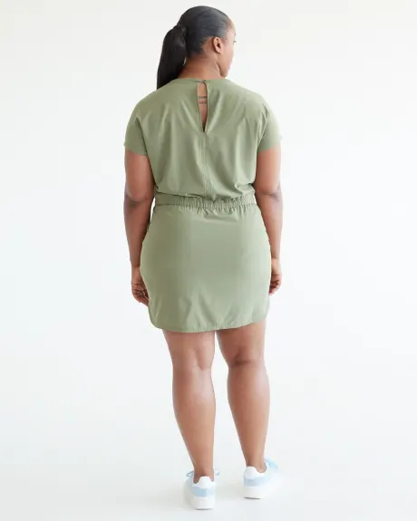 Short-Sleeve Dress With Inner Short - Hyba