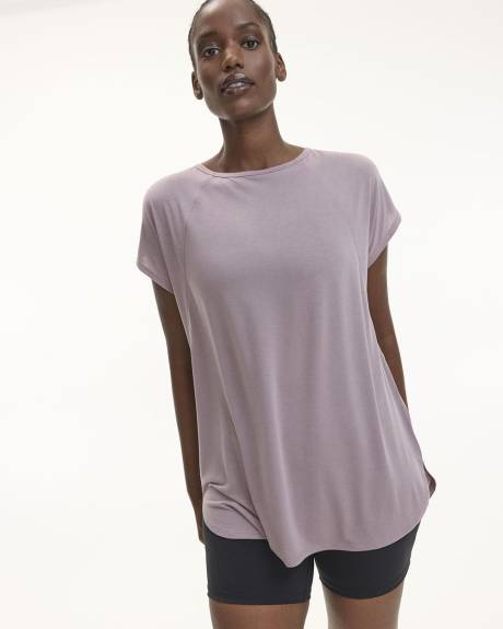 Short-Sleeve U-Neck Tunic - Hyba