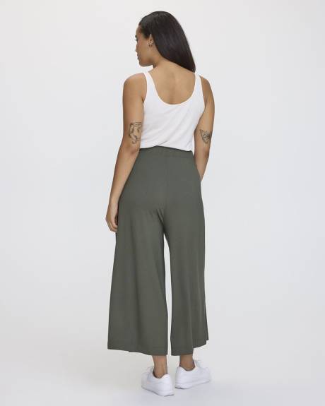 Pantalon gaucho extensible à enfiler - Petite