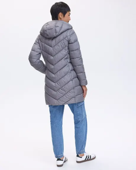 Manteau long compressible