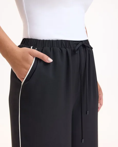 Wide-Leg Pull-On High-Rise Pant - Petite