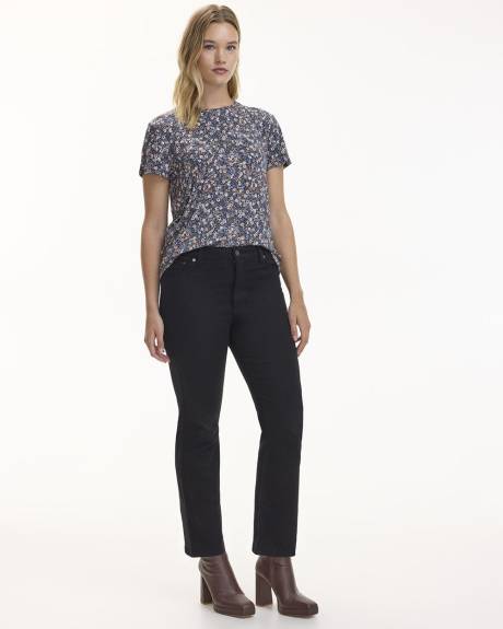 Flare-Leg Mid-Rise Jean