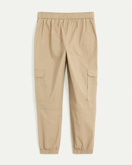 Poplin Jogger with Cargo Pockets