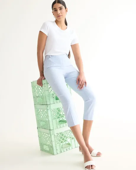 Pantalon capri à jambe étroite et taille haute - L'Iconique (MD)