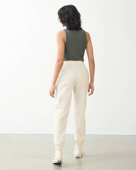 Poplin Jogger with Cargo Pockets