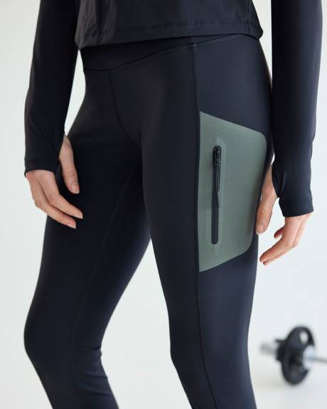 High-Rise Pulse Legging with Sealed Pockets - Hyba