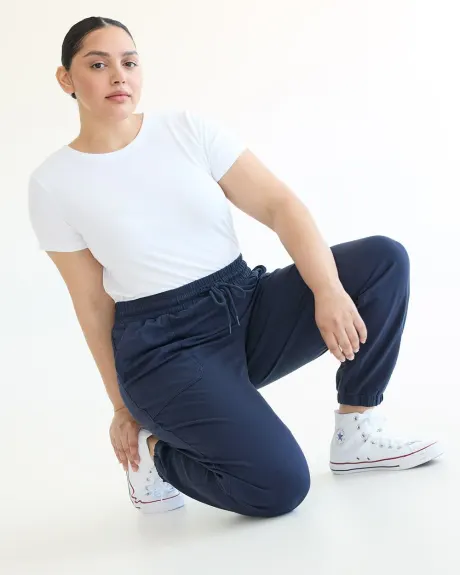 Pantalon jogger à taille haute