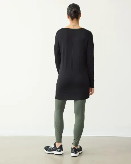 Long-Sleeve French Terry Tunic - Hyba