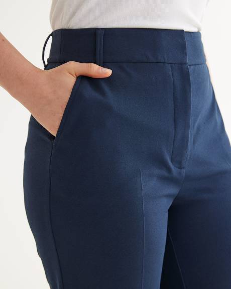 Pantalon cheville à taille très haute et jambe droite - Petite