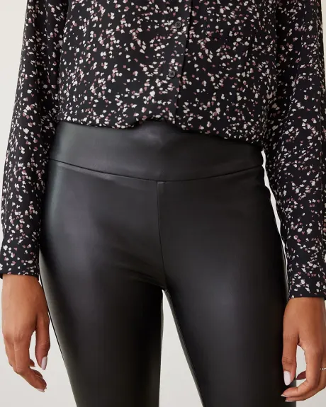 High-Rise Stretch Faux Leather Leggings