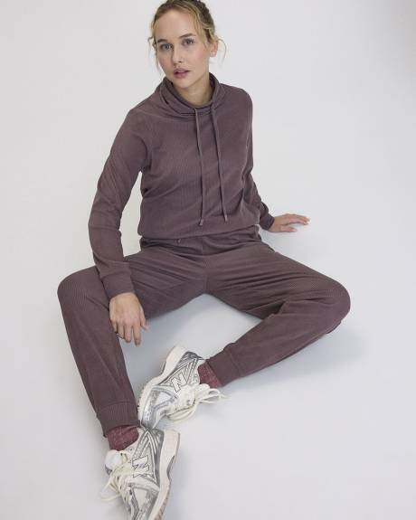 Velvet Ottoman-Knit Jogger - Hyba