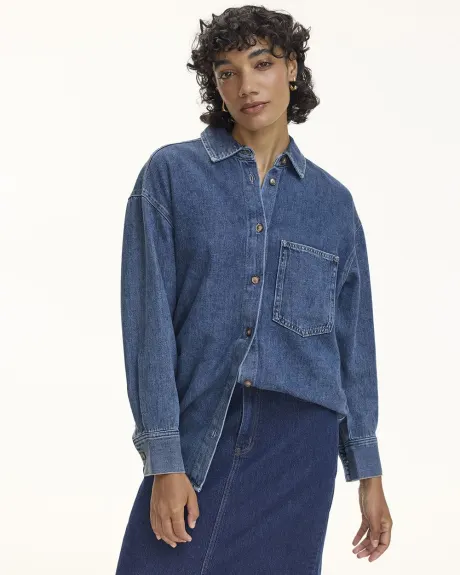 Surchemise en denim