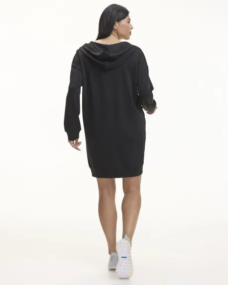 Long-Sleeve Hooded Dress - Hyba