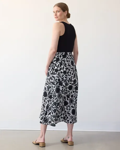 Jupe maxi en silhouette en A