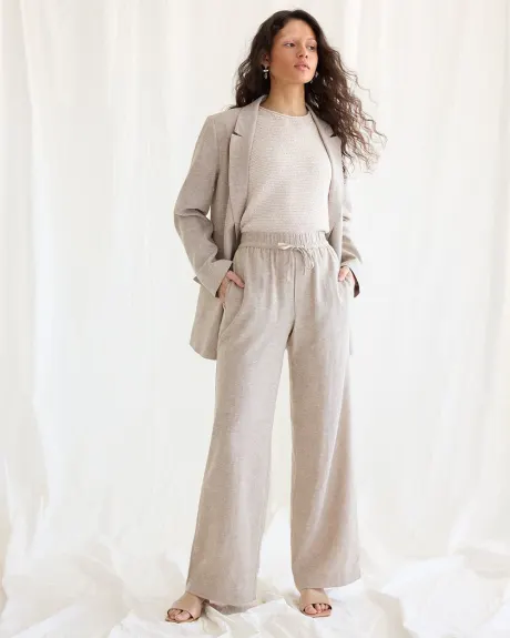 Wide-Leg High-Rise Linen Pant - Tall