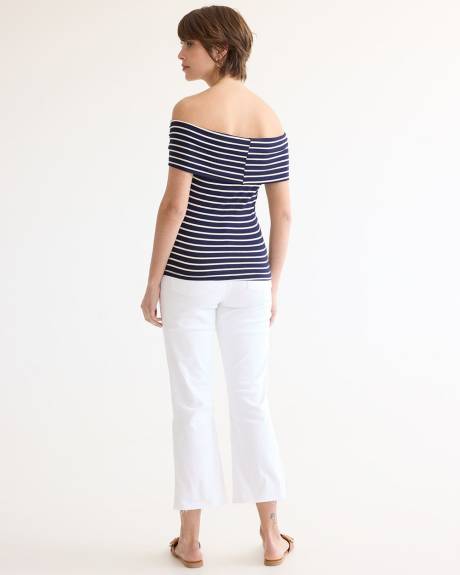 Short-Sleeve Off-the-Shoulder Top