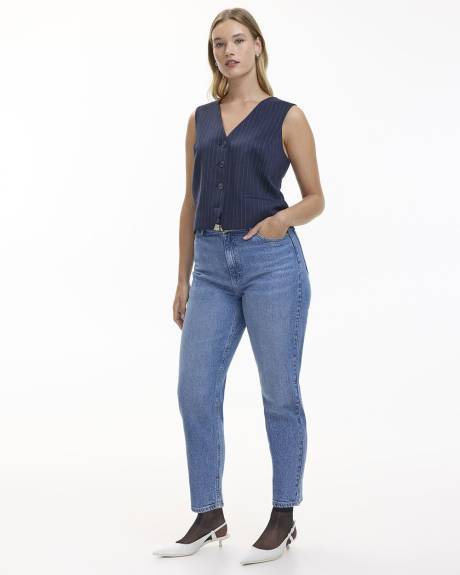 Tapered-Leg High-Rise Jean - The Mom Jeans - Petite