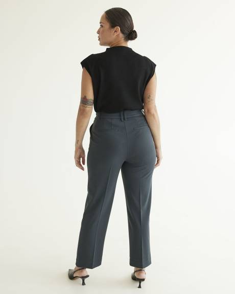 Pantalon cheville à taille très haute et jambe droite