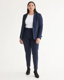 Pantalon à taille haute et jambe étroite - Le Stretch Classique