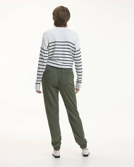 Pantalon jogger en sergé - Long