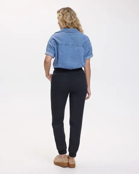 Pantalon jogger en sergé - Long