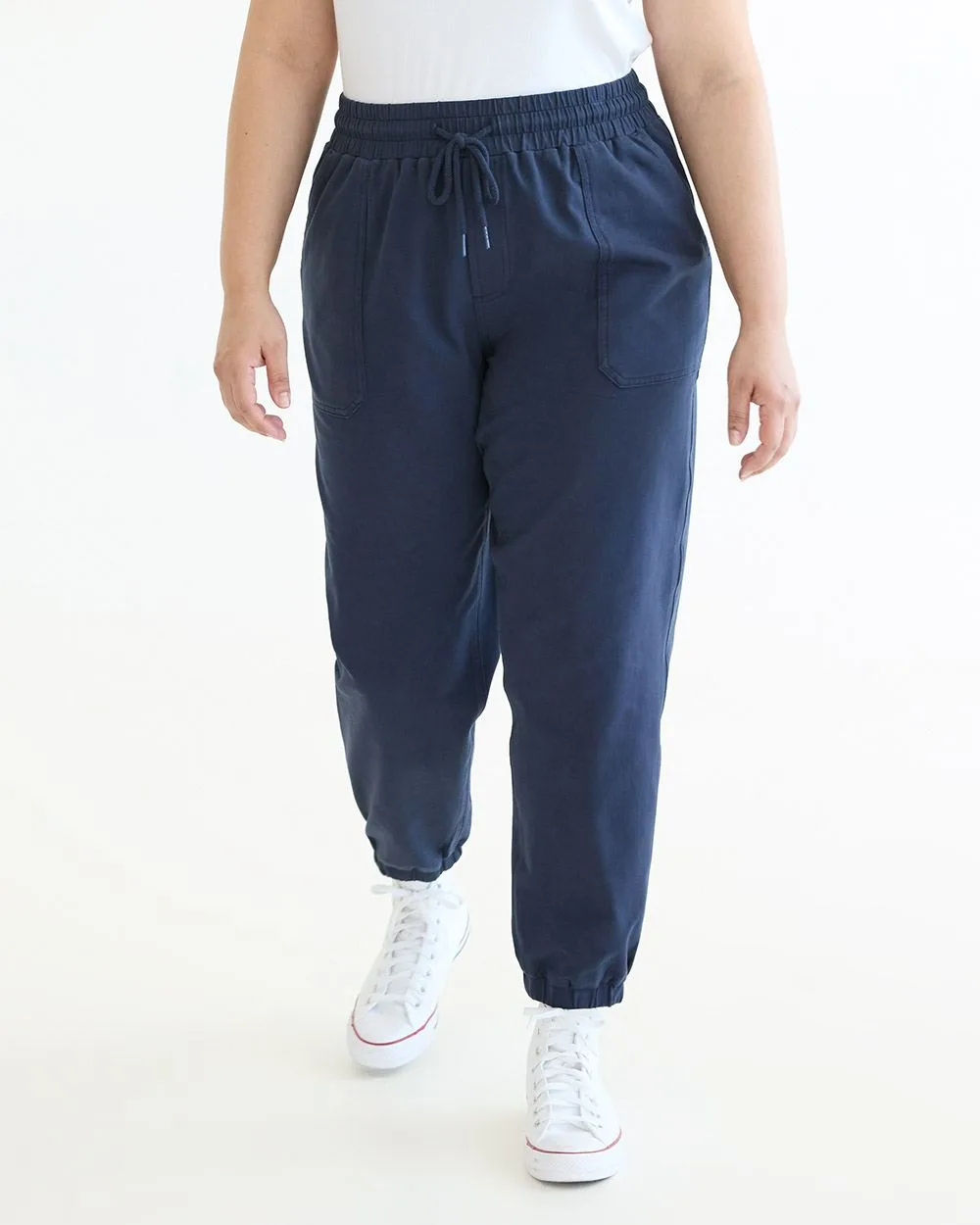 Pantalon jogger à taille haute - Petite