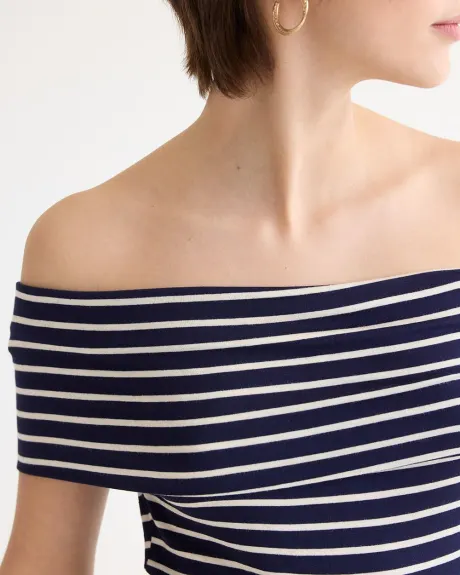 Short-Sleeve Off-the-Shoulder Top