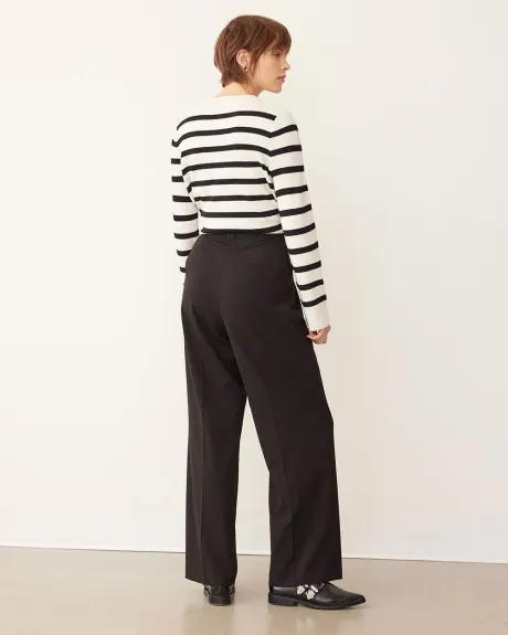 Pantalon à jambe droite et taille haute - L'Intemporelle