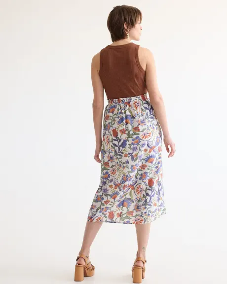 Wrap Midi Skirt