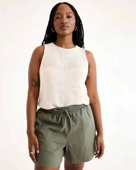 Linen Shorts with Drawstring