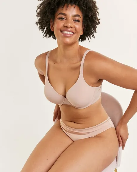 Culotte bikini en microfibres à mailles