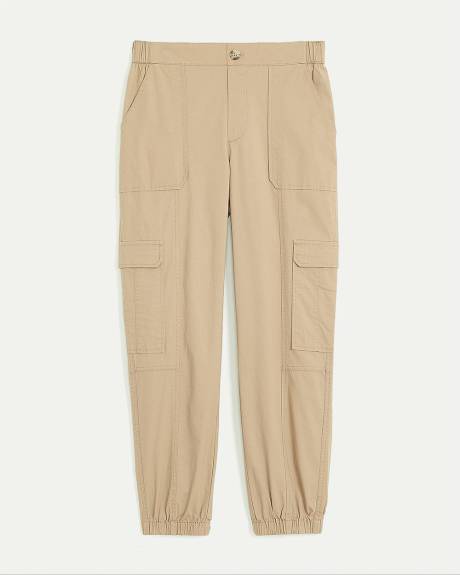 Poplin Jogger with Cargo Pockets