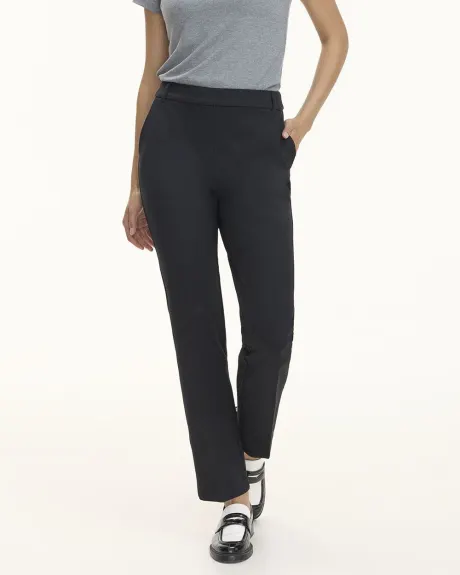 Pantalon taille haute et jambe droite - Le Stretch Moderne (MD)