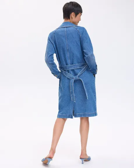 Denim Trench Coat