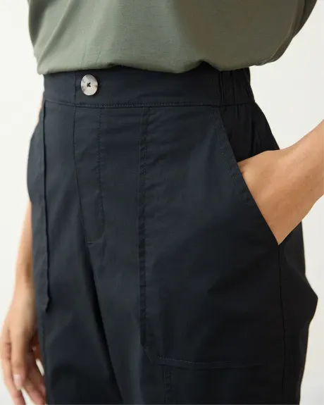 Poplin Jogger with Cargo Pockets - Tall