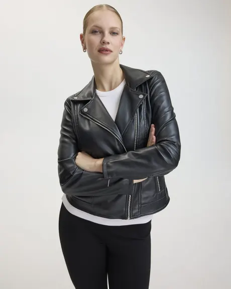 Faux Leather Jacket