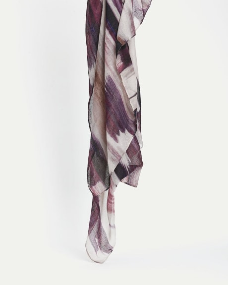 Scarf with Abstract Pattern