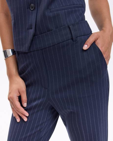 Straight-Leg High-Rise Pinstripe Pants - The Modern Stretch (R) - Tall