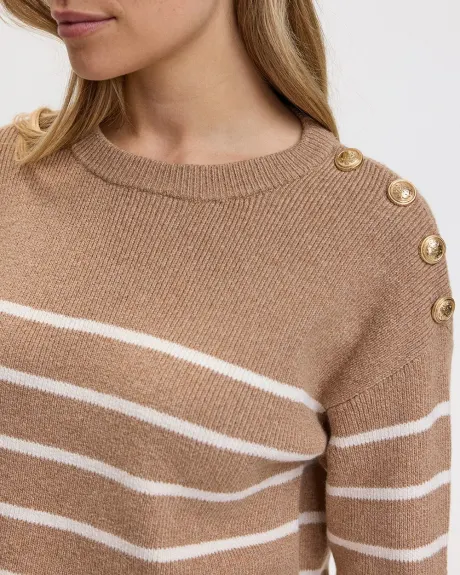 Long-Sleeve Crew-Neck Sweater