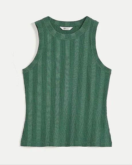 Ribbed Crew-Neck Tank