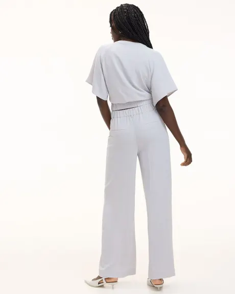 Wide-Leg High-Rise Pant