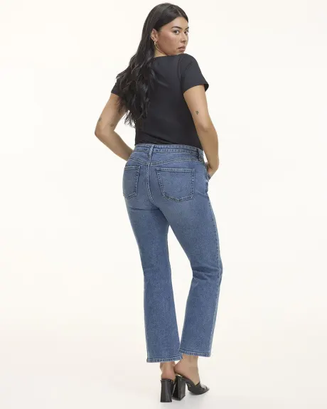 Flare-Leg Mid-Rise Jean