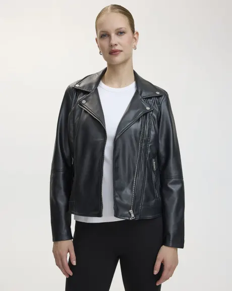 Veste en faux cuir